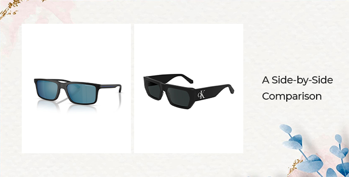 side by side comparison of calvin klein vs armani exchange