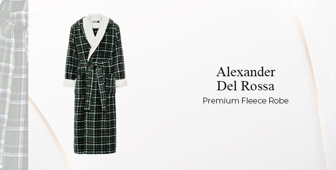 Alexander Del Rossa Premium Fleece Robe