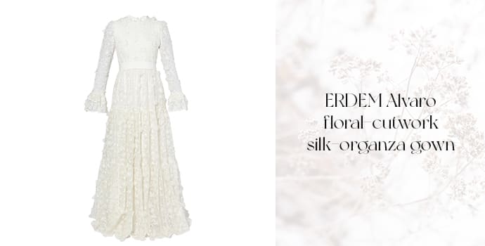 ERDEM Alvaro floral-cutwork silk-organza gown