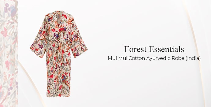 Forest Essentials Mul Mul Cotton Ayurvedic Robe (India)