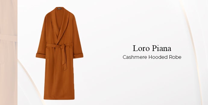 Loro Piana Cashmere Hooded Robe