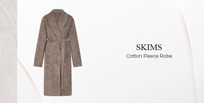 SKIMS Cotton Fleece Robe