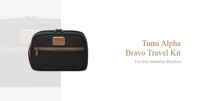 Bhai dooj gifts for brother Tumi alpha bravo travel kit