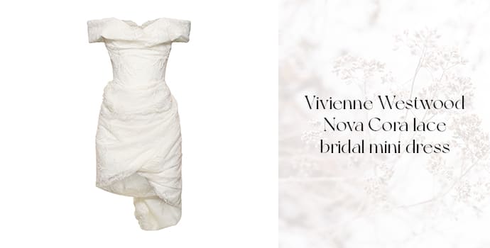 Vivienne Westwood Nova Cora lace bridal mini dress