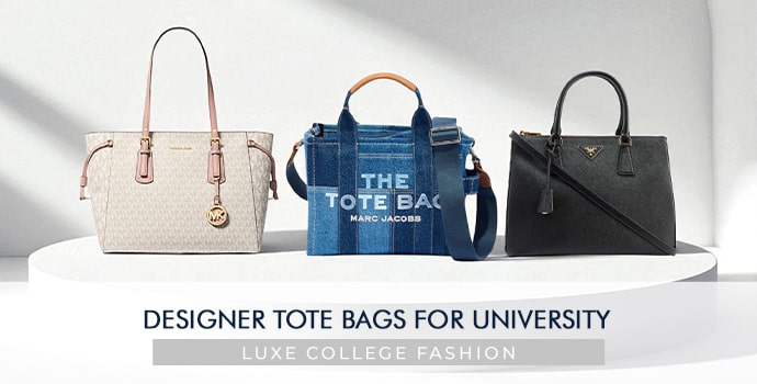 designer tote bag for university