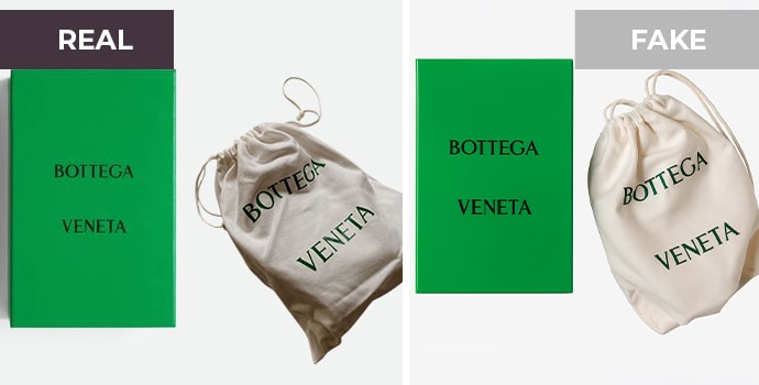 Dust Bags & Packaging- fake vs real bottega veneta