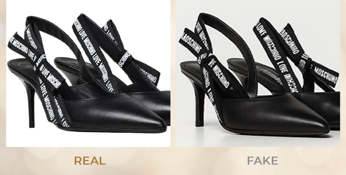 Identifying Fake vs Real Love Moschino Shoes