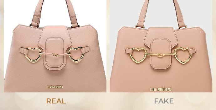 fake vs real love moschino bags