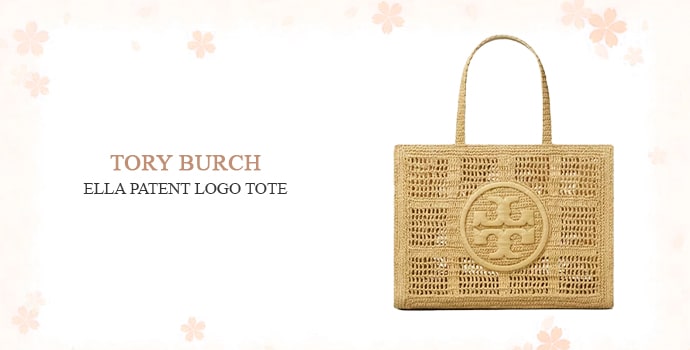 Tory Burch Ella Patent Logo Tote