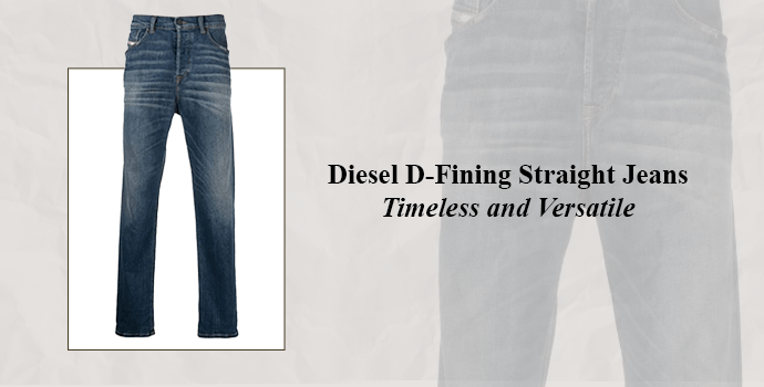 Diesel D-Fining Straight Jeans – Timeless and Versatile