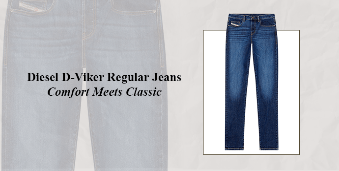 Diesel D-Viker Regular Jeans – Comfort Meets Classic