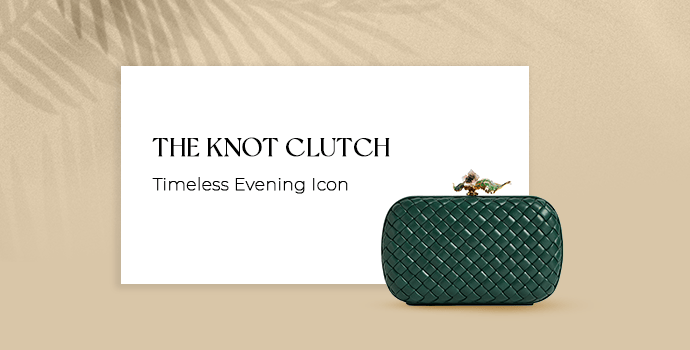 The Knot Clutch – Timeless Evening Icon