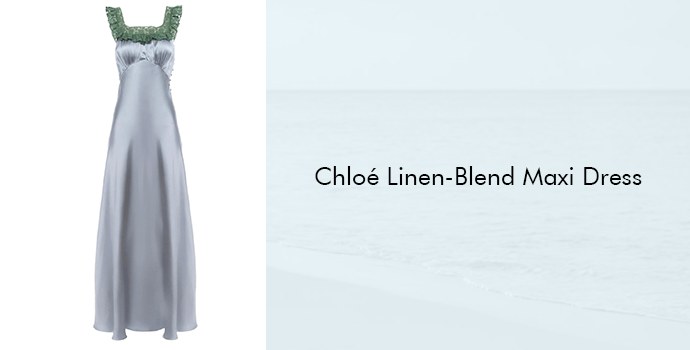 Chloé Linen-Blend Maxi Dress