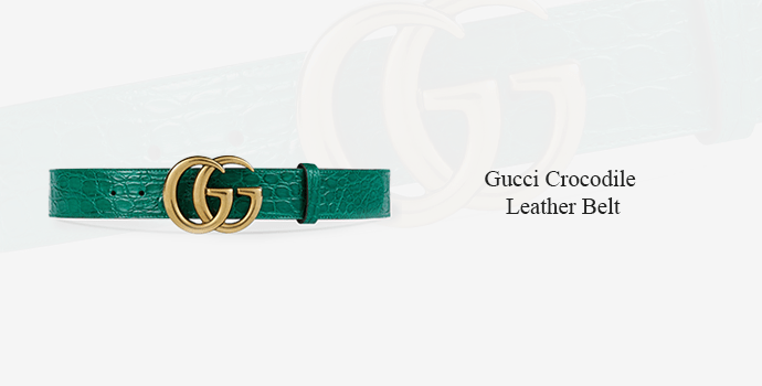 Gucci Crocodile Leather Belt