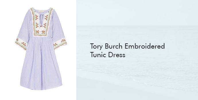Tory Burch Embroidered Tunic Dress