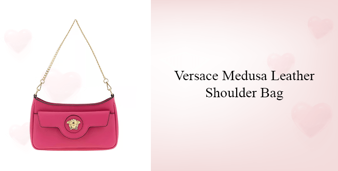 Versace Medusa Leather Shoulder Bag