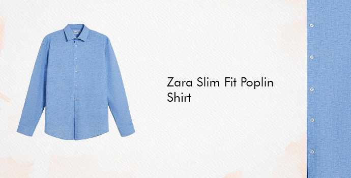 Zara Slim Fit Poplin Shirt