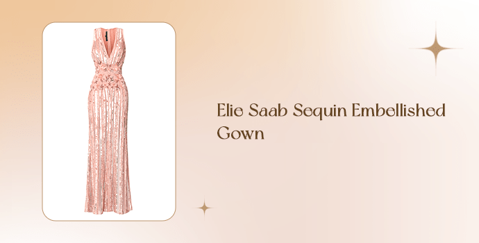 Elie Saab Sequin Embellished Gown