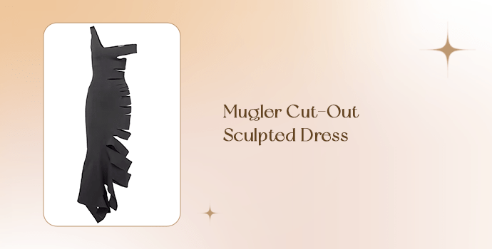 Mugler Cut-Out Sculpted Dress