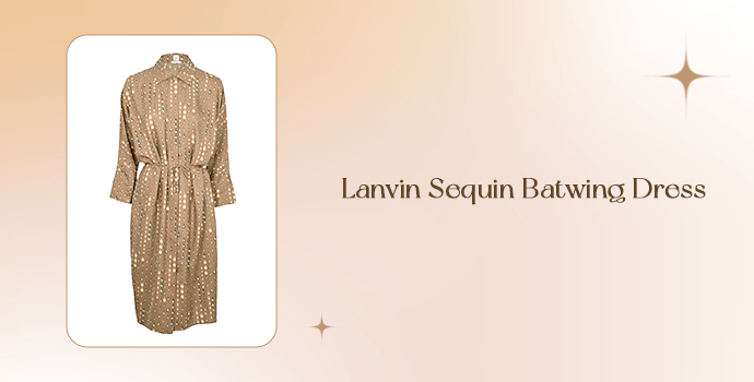 Lanvin Sequin Batwing Dress