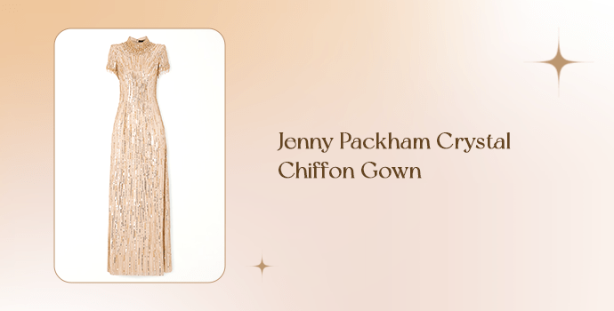 Jenny Packham Crystal Chiffon Gown