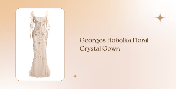 Georges Hobeika Floral Crystal Gown