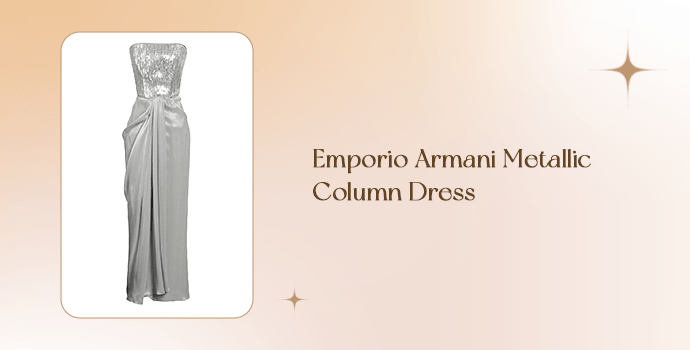 Emporio Armani Metallic Column Dress