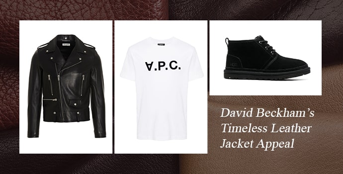 David Beckham’s Timeless Leather Jacket Appeal