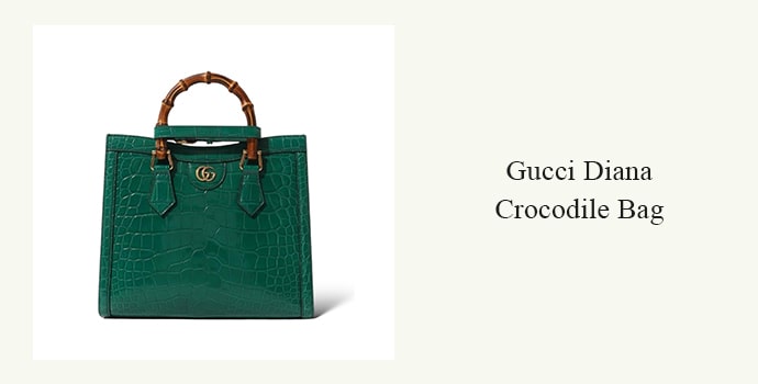 Gucci Diana Crocodile Bag