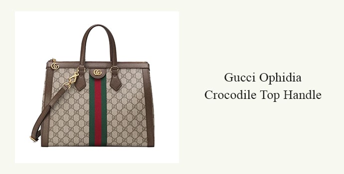 Gucci Ophidia Crocodile Top Handle
