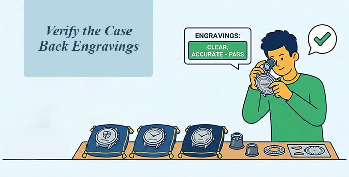 Verify the Case Back Engravings
