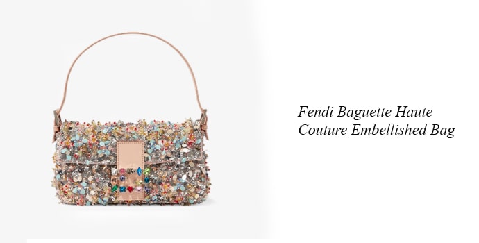 4. Fendi Baguette Haute Couture Embellished Bag