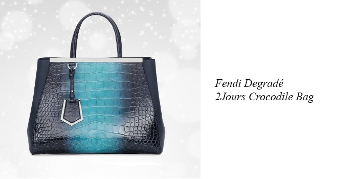 4. Fendi Degradé 2Jours Crocodile Bag
