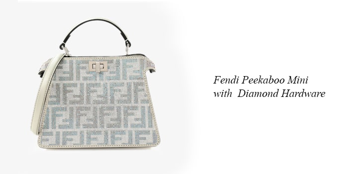 5. Fendi Peekaboo Mini with Diamond Hardware