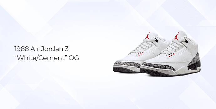 6. 1988 Air Jordan 3