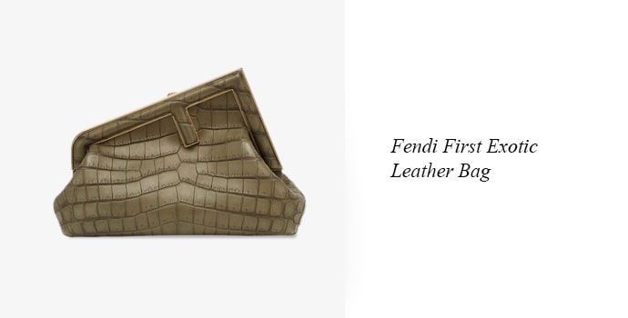 6. Fendi First Exotic Leather Bag