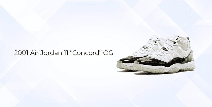 7. 2001 Air Jordan 11