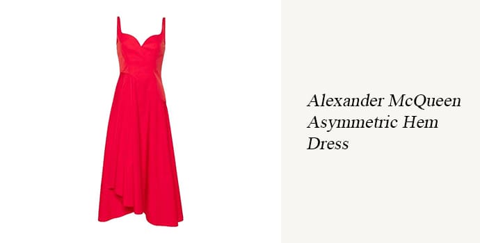 Alexander McQueen Asymmetric Hem Dress
