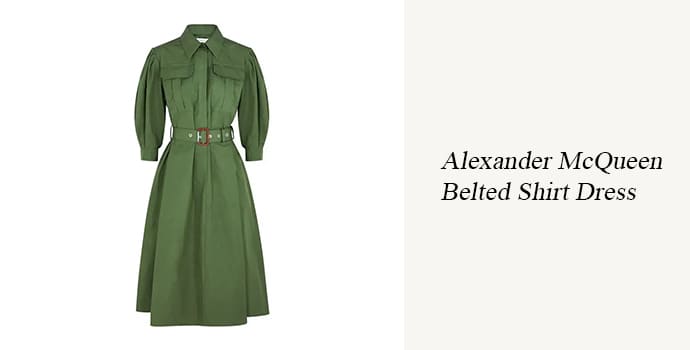 Alexander McQueen Belted Shirt Dress