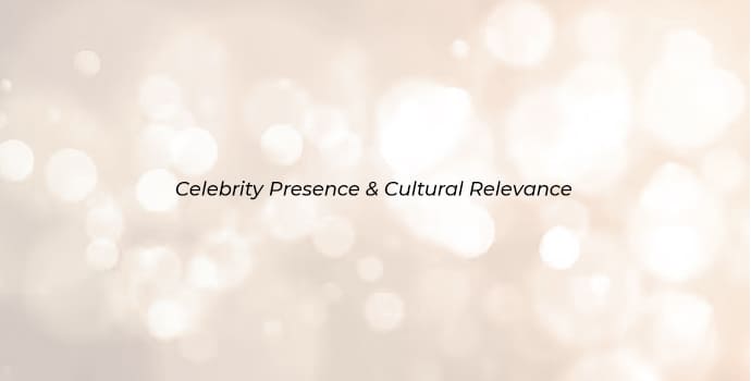 Celebrity Presence & Cultural Relevance 
