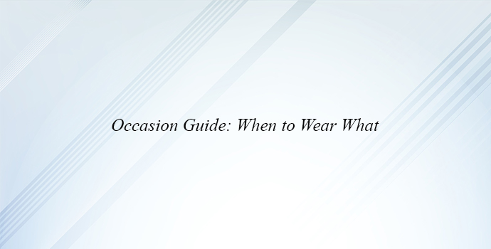Occasion Guide