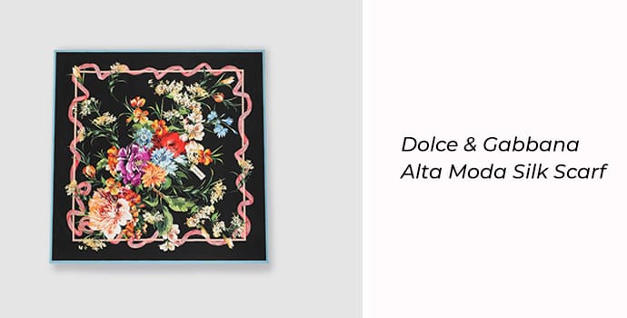 8. Dolce & Gabbana Alta Moda silk scarf