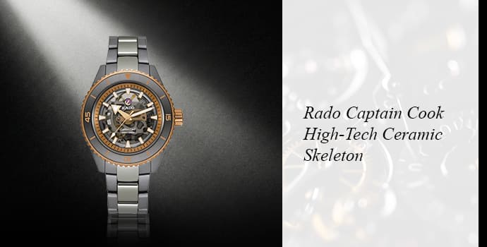 6. Rado Captain Cook High-Tech Ceramic Skeleton