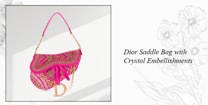 Dior saddlebag with crystals
