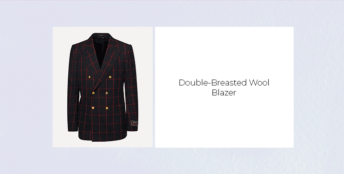 Double-Breasted Wool Blazer