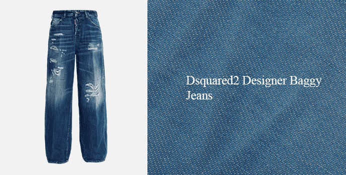 Dsquared2 Designer Baggy Jeans