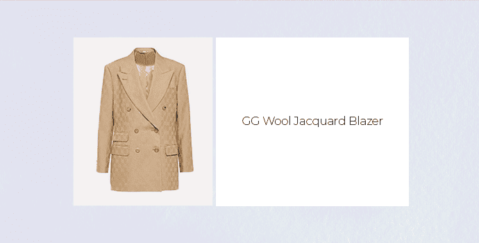 GG Wool Jacquard Blazer