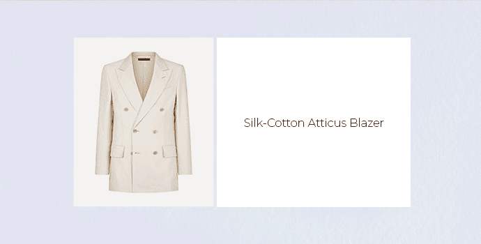 Silk-Cotton Atticus Blazer