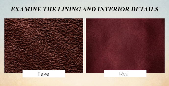 Step 8- Examine the Lining and Interior Details