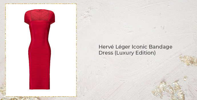 10. Hervé Léger Iconic Bandage Dress (Luxury Edition)